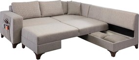 Corner Sofa-Bed Loft - Light Brown Light Brown
