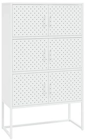 vidaXL Ντουλάπι Λευκό 80 x 35 x 135 εκ. από Ατσάλι