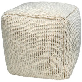Πούφ Σκαμπό FL822 Fylliana Τετράγωνο Ivory 45x45x45εκ. 45x45x45 εκ.