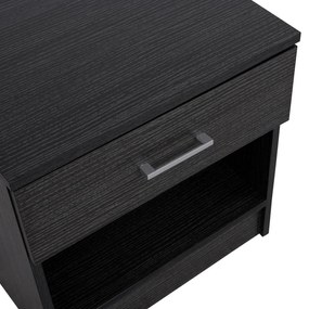 Κομοδίνο με 1 συρτάρι Laney Zebrano 45x35,5x47Υ εκ. 45x35.5x47 εκ.