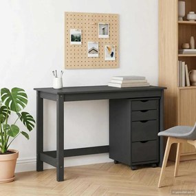 vidaXL Σετ Γραφείου και Κινητού Ντουλαπιού MOSS 2 pcs Γκρι