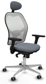 Καρέκλα γραφείου με κεφαλάρι Piqueras y Crespo 3D086G1 Γκρι
