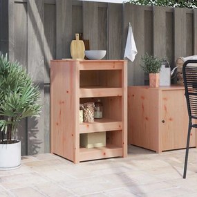 vidaXL Ντουλάπα Κουζίνας Καφέ 55 x 55 x 92 cm Μασίφ ξύλο πεύκου