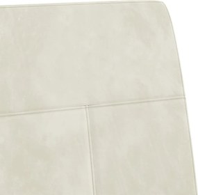 vidaXL Καρέκλα «Πρόβολος» Λευκό Κρεμ Βελούδινη