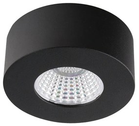 Σποτ Οροφής Μονόφωτο Led 7w 437lm 3000K Beam Angle 24° Ø80x33mm Μαύρο Viokef Fani 4183401