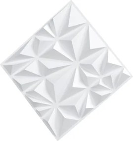 VEVOR 3D Wall Panels 33-Pack 11.81x11.81'' PVC 32 Sq.Ft Coverage Diamond White