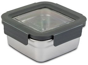 Φαγητοδοχείο Misty 10-002-112 15,7x15,7x6,9cm 900ml Inox-Grey Nava Ανοξείδωτο Ατσάλι