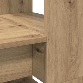 vidaXL Γραφείο artisan δρυς 113 x 54 x 120 εκ. Επεξεργασμένο ξύλο