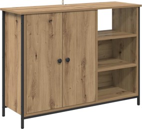 vidaXL Πλαϊνό γραφείο Artisan Oak 100 x 33 x 75 εκ Επεξεργασμένο ξύλο