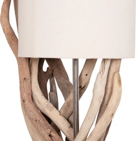 ΕΠΙΤΡΑΠΕΖΙΟ ΦΩΤΙΣΤΙΚΟ BRAMBLE HM4873 DRIFTWOOD &amp; ΛΕΥΚΟ ΚΑΠΕΛΟ Φ28x65Υεκ.