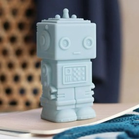 Παιδικό Φωτάκι Νυκτός Α Little Lovely Company Little Light Robot Smokey Blue LLROMC68