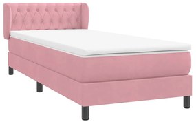 ΚΡΕΒΑΤΙ BOXSPRING ΜΕ ΣΤΡΩΜΑ ΡΟΖ 80X220 ΕΚ. ΒΕΛΟΥΔΙΝΟ 3317804