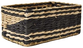 Καλάθι Rush 00.06.67449 29x16x11,5cm Natural-Black Ψάθα