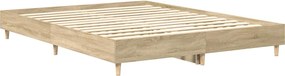 vidaXL Πλαίσιο κρεβατιού χωρίς στρώμα 150x200 εκ. Επεξεργασμένο Ξύλο