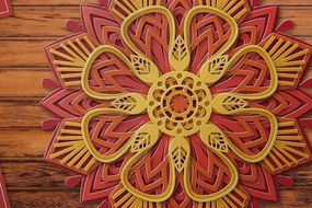 Σετ των 2 Intra απο ξύλο plywood 3mm-4mm πάχος 3D Layered Mandala Cut File Vol.9 Δίασταση 30x30 cm INTRAFABR-31318421