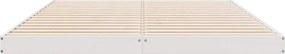 vidaXL Κρεβάτι δαπέδου Λευκό 160 x 210 cm Στερεά ξυλεία πεύκου