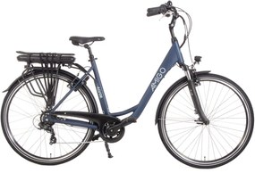 EAlvor D2 28 Inch 53 cm Women 7SP Rim Brakes Matte blueAMIGO