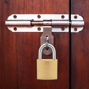 vidaXL Κλειδαριά U με Κλειδιά 6 pcs Ορείχαλκος Σίδερο