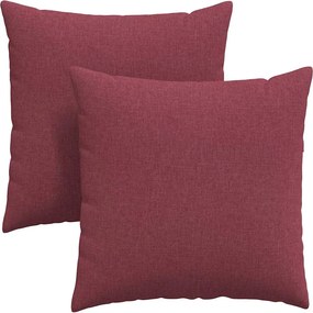 vidaXL Μαξιλάρι Καναπέ 2 pcs Κόκκινο 60 x 60 cm ύφασμα