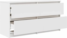 vidaXL Έπιπλο Τηλεόρασης Λευκό 100x35x54 εκ. Επεξεργασμένο Ξύλο