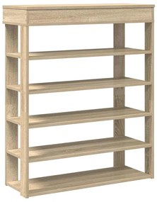 vidaXL Ράφι παπουτσιών  Sonoma Oak 80x30x98 cm Κατασκευασμένο ξύλο