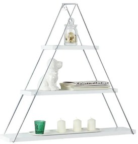 Ράφι τοίχου Elmira Triangle Fylliana Λευκό 74x13x61 εκ. 74x13x61 εκ.