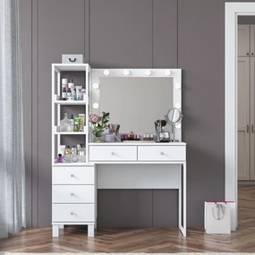 Τουαλέτα Μακιγιάζ Λευκό BRULE 110x40x141.8
