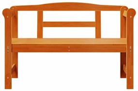vidaXL Εξωτερικός πάγκος Καφέ 119 x 76 x 44εκ. Μασίφ ξύλο πεύκου