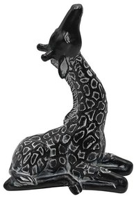 Διακοσμητικό Αντικείμενο Επιτραπέζιο Giraffe 279-223-222 16x8x21cm Black-White Polyresin