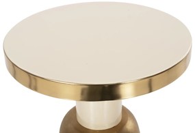 ΒΟΗΘΗΤΙΚΟ ΤΡΑΠΕΖΑΚΙ AMBUR HM4238.03 ΜΕΤΑΛΛΟ ΣΕ ΕΚΡΟΥ-ΧΡΥΣΟ Φ40,5x62Υ εκ.