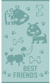 Πετσέτα Θαλάσσης Παιδική Puppy Love Aqua Melinen Θαλάσσης 70x120cm 100% Βαμβάκι
