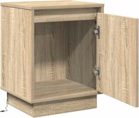 vidaXL Κομοδίνο 2 τμχ. Δρύς Sonoma 39 x 34,5 x 50 εκ.