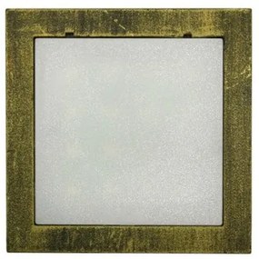 Επίτοιχο Φωτιστικό LED Τετράγωνο 1W IP54 Brass 3-97337100 Lumen-3-97337100-Ορείχαλκος 3-97337100