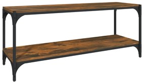 vidaXL Έπιπλο Τηλεόρασης Καπνιστή Δρυς 100x33x41 εκ Επεξ. Ξύλο&Ατσάλι