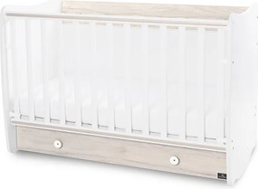 BED DREAM 70/140 COLOUR WHITE/LIGHT OAK NEW