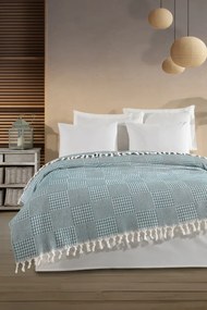 Stewehome Πολυλειτουργική πικέ κουβέρτα διπλού στρώματος με γεωμετρικό σχέδιο 200x230 cm