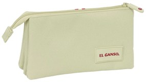 Τριπλή Κασετίνα El Ganso Beige Μπεζ 22 x 12 x 3 cm