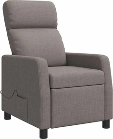 vidaXL Κάθισμα μασάζ Taupe Ύφασμα