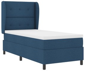 vidaXL Στρώμα Κρεβατιού τσέπης μπλε 100x200 cm Ύφασμα