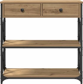 vidaXL Κονσόλα Τραπέζι artisan δρυς 75 x 28 x 75 εκ