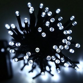 Epam Σειρά 300 Λαμπάκια LED Ψυχρό Λευκό 15m Πράσινο Καλώδιο IP44 Με 8 Προγράμματα Ρεύματος XLALED300-GW/31V
