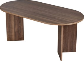 Τραπέζι Τραπεζαρίας Venezia Καρυδί OTAN 180x90x75