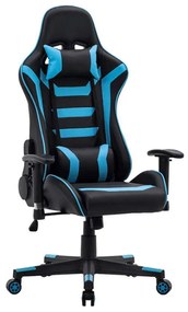 Καρέκλα Gaming 387-00-007 64x53x135cm Black-Turquoise