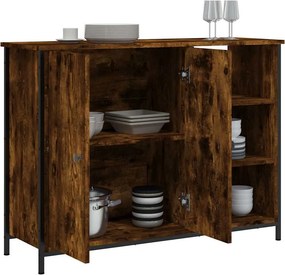 vidaXL Ντουλάπι Καπνιστή Δρυς 100x33x75 εκ. από Επεξεργασμένο Ξύλο