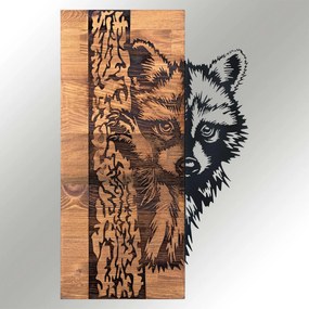 Decorative Wooden Wall Accessory Folivora Black
Walnut