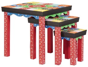 vidaXL Τραπέζι Σαλονιού με Στηρίγματα Καφέ 50 x 50 x 50 cm