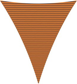 vidaXL Πανί σκιάς Πορτοκαλί και Καφέ 5 x 6 x 6 m