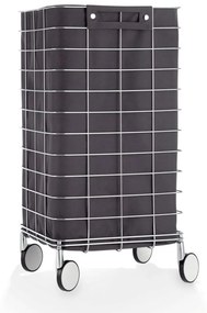 Καλάθι Απλύτων 0613794 73x35x35cm Anthracite-Chrome Decor Walther Stainless Steel