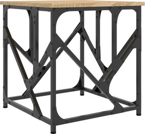 vidaXL Τραπεζάκι Σαλονιού Sonoma Δρυς 45x45x47,5 εκ. Επεξεργασμ. Ξύλο