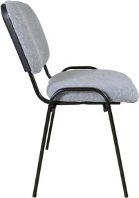 Καρέκλα γραφείου επισκέπτη Nextdeco γκρι χρώμα Υ83,5x55x41